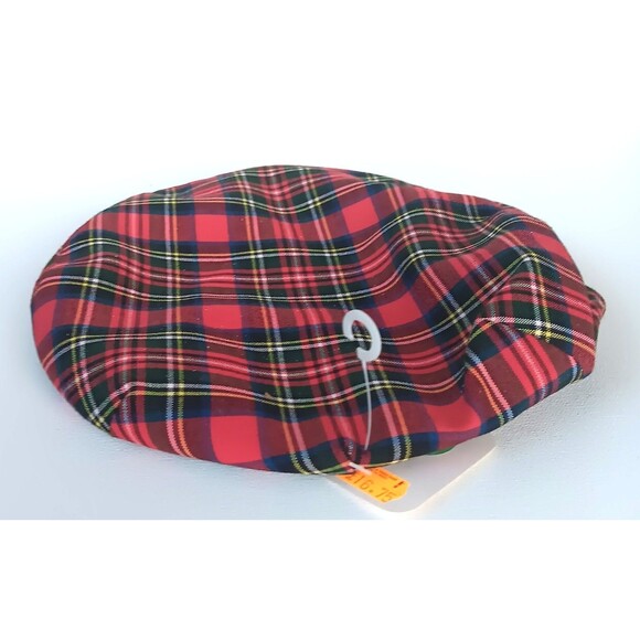 Glen Appin Of Scotland Hat Polyester Wool  Bend Red Plaid  Tartan County New - Picture 3 of 7